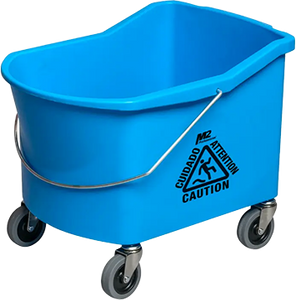 Mop Bucket With 3in Castors - Blue 26 qt