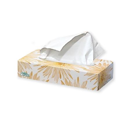 White Swan Facial Tissue 2-ply 100/box 30/case