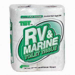 RV Bathroom Tissue - 1ply 4 Rolls/Pack