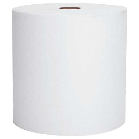 8" White Paper Roll Towel 600'roll 12/case