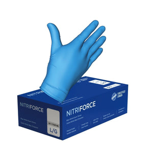 Nitri Force Blue PF 5mil Large 100/box