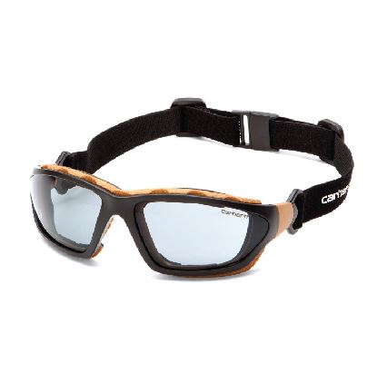 Carhartt Carthage Gray A/F Lens Safety Glasses Black/Tan