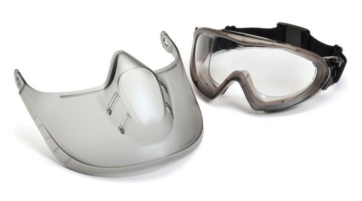 Gray Frame/Clear Anti-Fog Lens c/w Faceshield