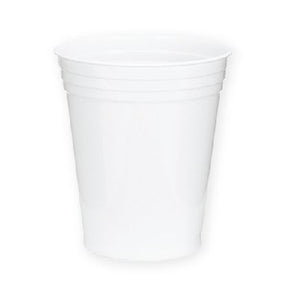 14 oz Tuff Cups White Plastic 1000/case