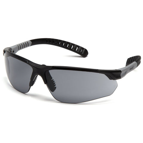 Sitecore Gray H2MAX Anti-Fog Safety Glasses Black/Gray Frame