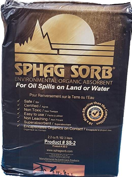 Oil Absorbent Sphag Sorb 2.2 cu. ft Bag