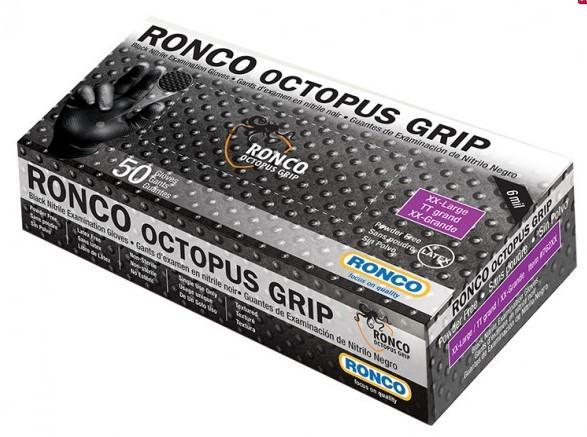 Black Octopus Grip 6mil Nitrile Gloves-Medium 50/box