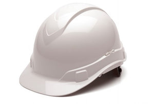 Ridgeline Cap Style Hard Hat 4Pt Ratchet Susp White