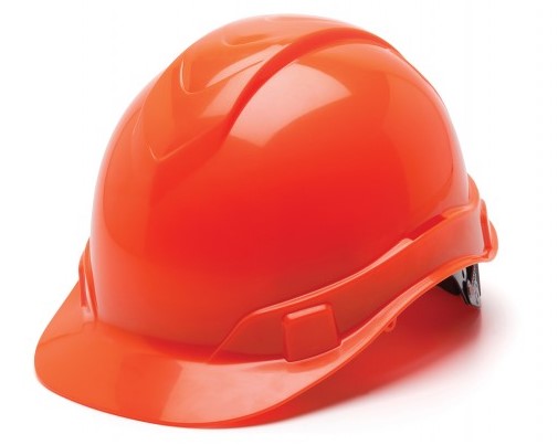 Ridgeline Cap Style Hard Hat 4Pt Ratchet Susp Hi Viz Orange